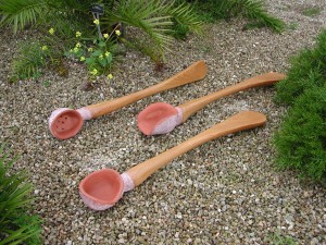Martha Cashman,Topsy Turvey,Ceramic, Carved Wood